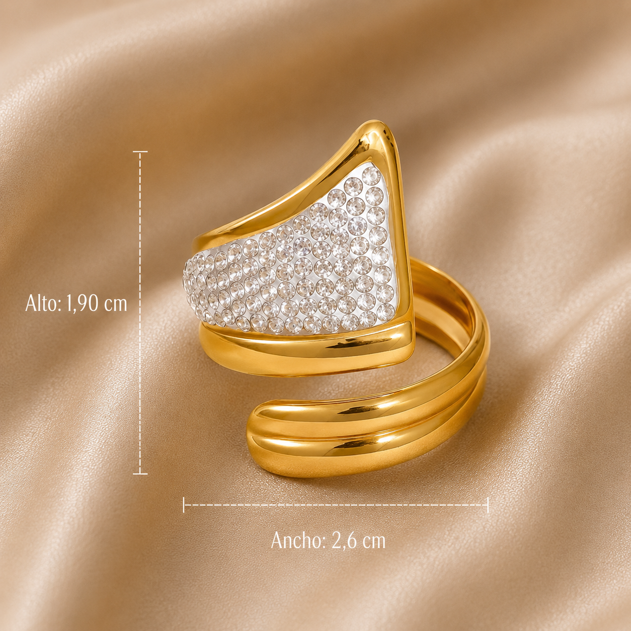 Anillo Ajustable con Circones