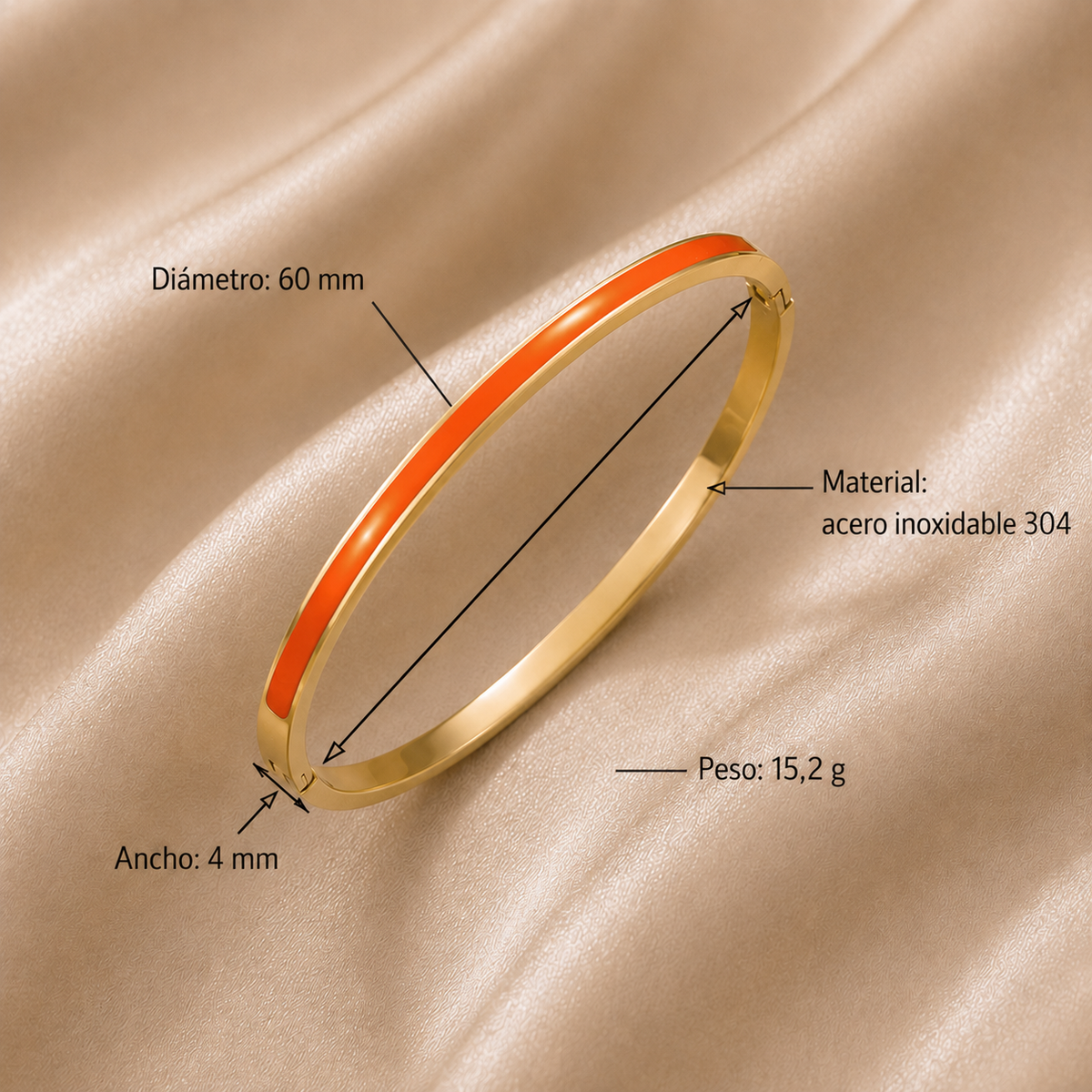 Brazalete Clip Orange