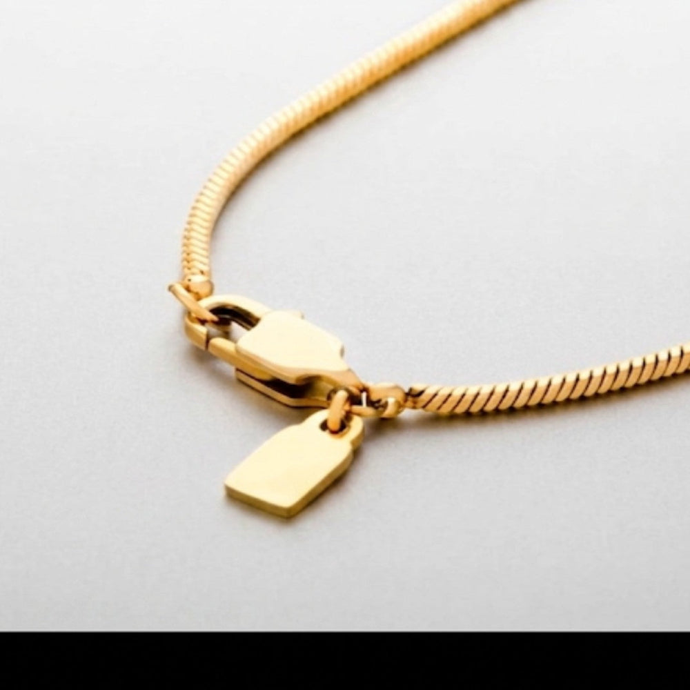 Cadena snake hombre fina