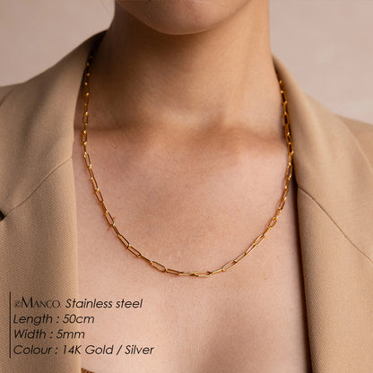 Collar de eslabones sin ajuste largo