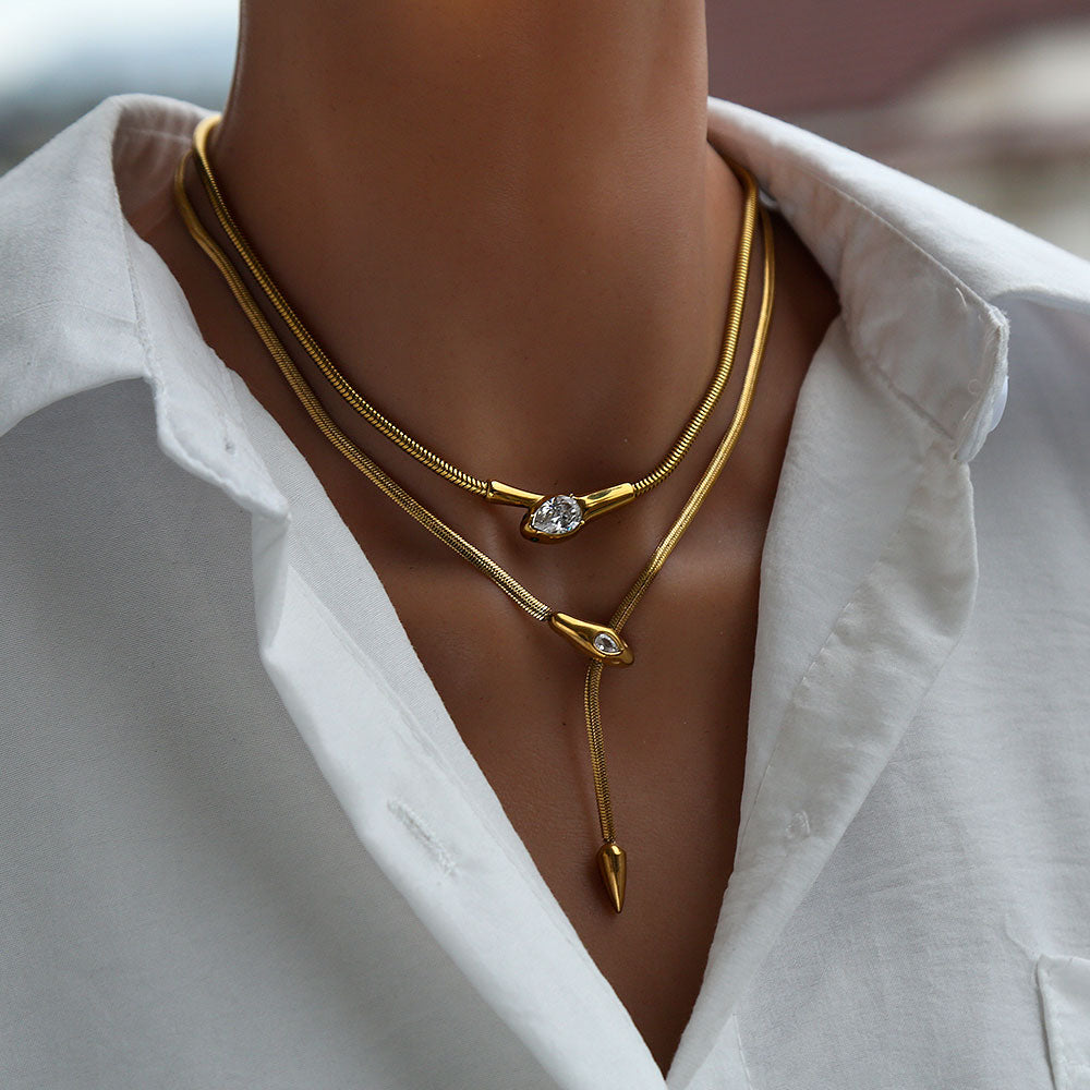 Collar gota de agua