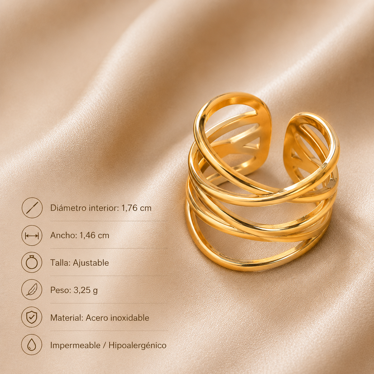 Anillo Ajustable Trama