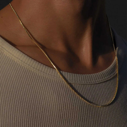 Cadena snake hombre fina