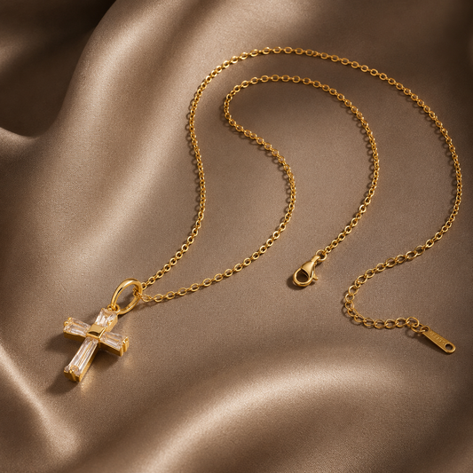 Conjunto Cadena Cruz Circonita