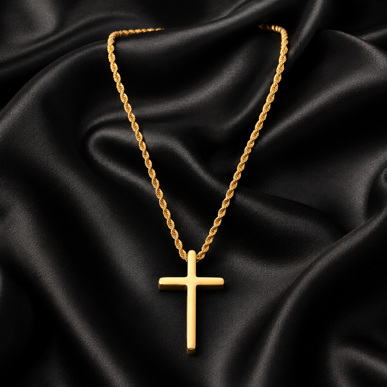 Cadena y Cruz Oro