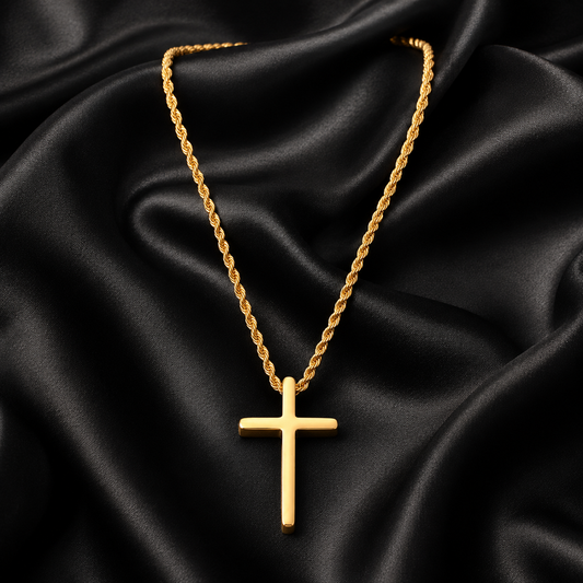 Cadena y Cruz Oro