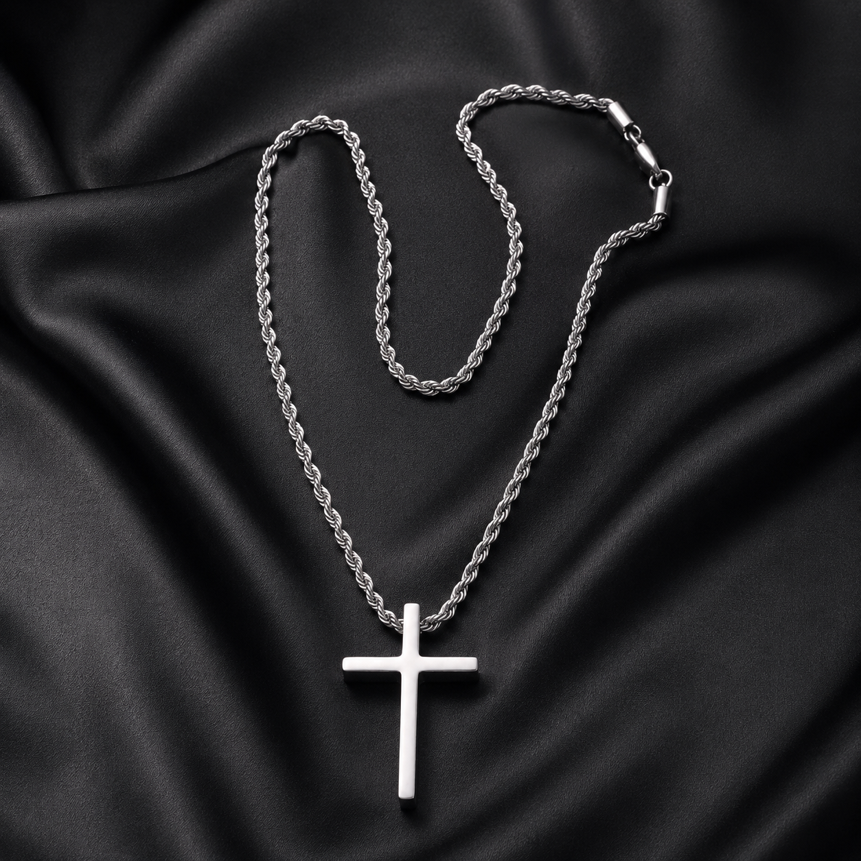 Cadena y Cruz Plata