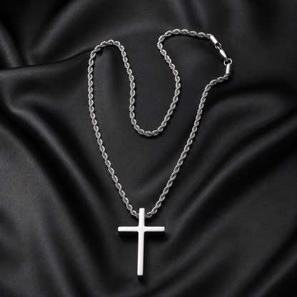 Cadena y Cruz Plata