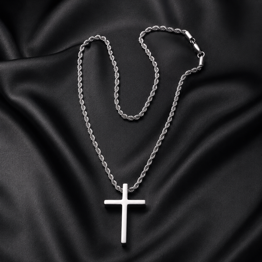 Cadena y Cruz Plata