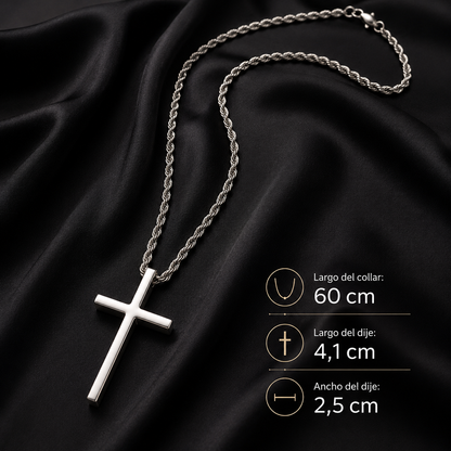 Cadena y Cruz Plata