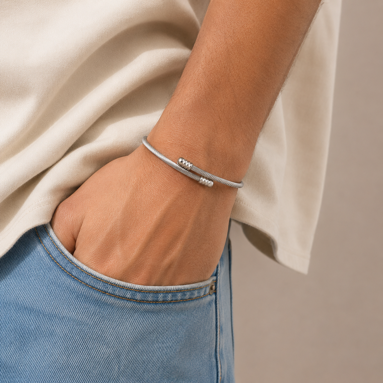 Pulsera Rígida Trenzada