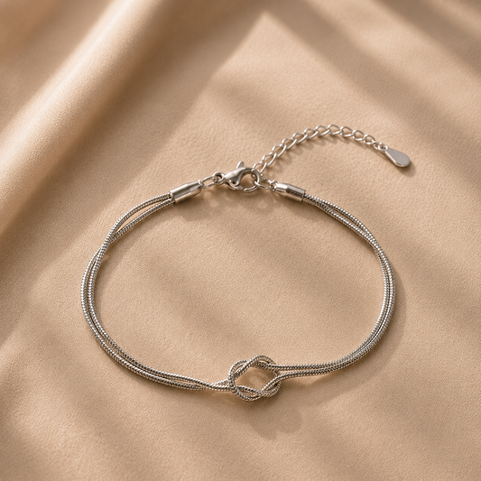 Pulsera Nudo Plata