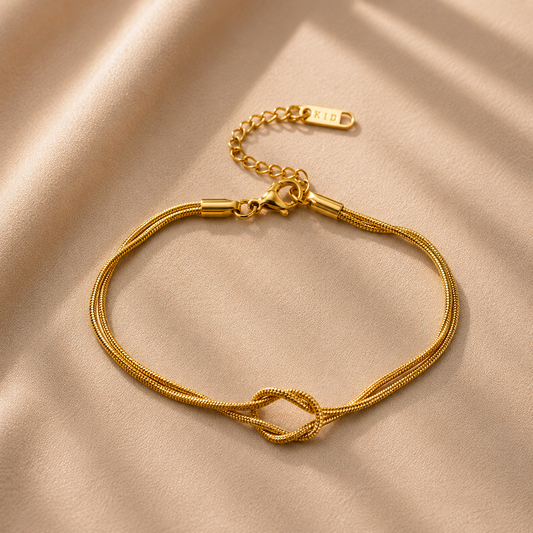 Pulsera Nudo Dorada