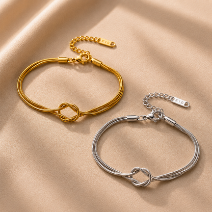 Pulsera Nudo Dorada