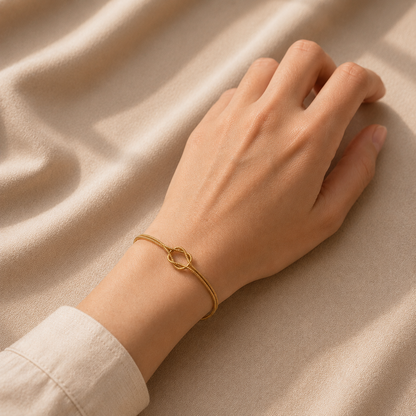 Pulsera Nudo Dorada