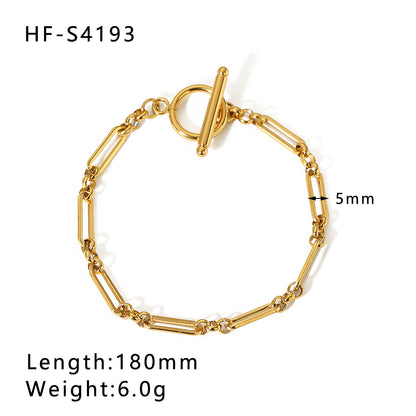 Pulsera de cadena con cierre toggle