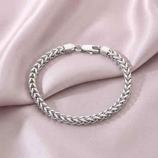 Pulsera fina de eslabón spiga UNISEX
