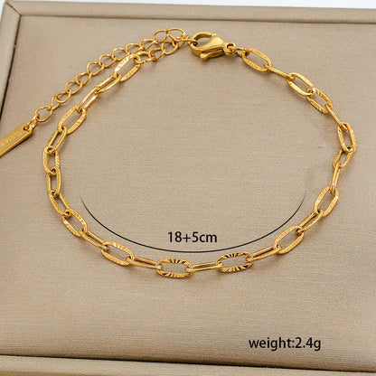Pulsera de eslabones diamantados