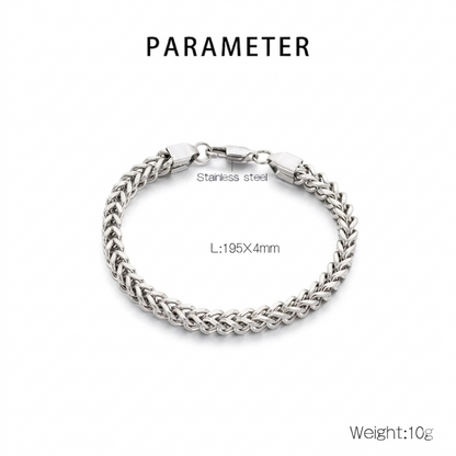 Pulsera fina de eslabón spiga UNISEX