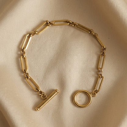 Pulsera de cadena con cierre toggle